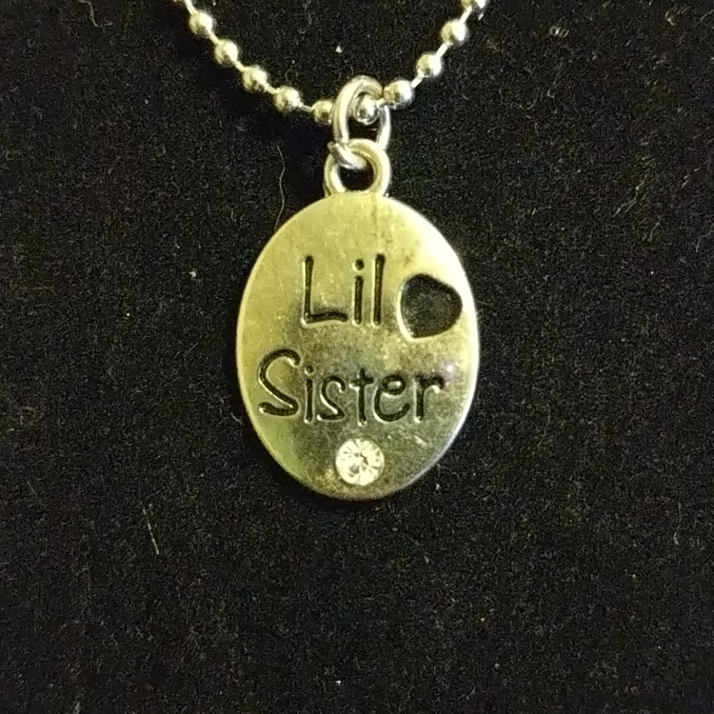 Lil Sister necklace on 18 inch chain